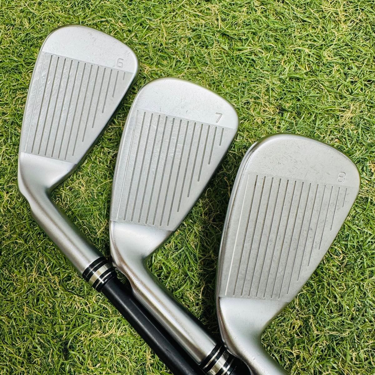 良品】初心者推奨 ピン G425 緑ドット メンズアイアンセット 6本 R