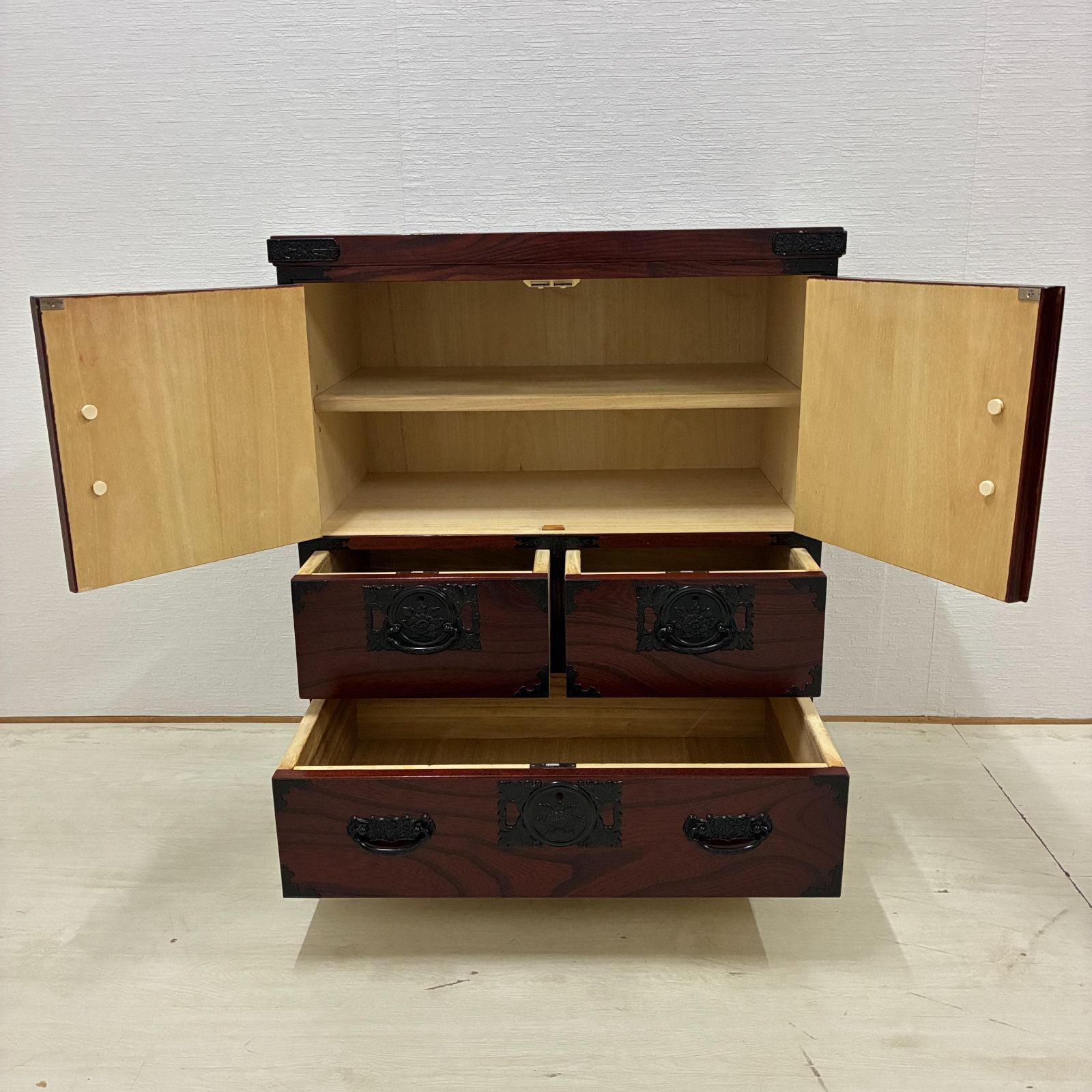 飛鳥工芸家具 欅箪笥 民芸家具 タンス キャビネット 収納 古民家