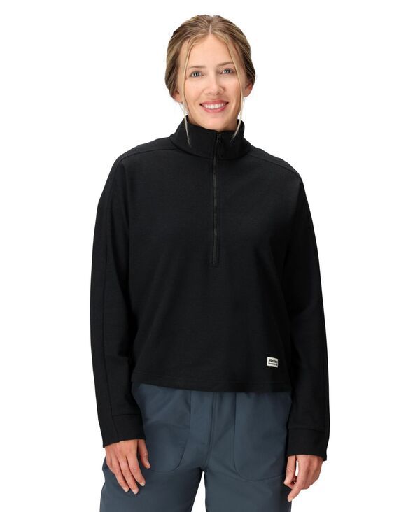 マーモット レディース アウター パーカー・スウェット Marmot Womens Redwood 12 Zip Black ブラック