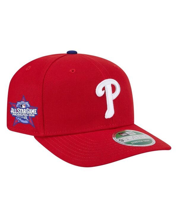 ニューエラ メンズ アクセサリー 帽子 New Era Mens Red Philadelphia Phillies 2026 AllStar Game Side Patch 9SEVENTY Adj