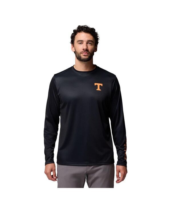 コロンビア メンズ トップス Tシャツ Columbia Mens Black Tennessee Volunteers PHG Terminal Shot 3Hit Long Sleeve TShi