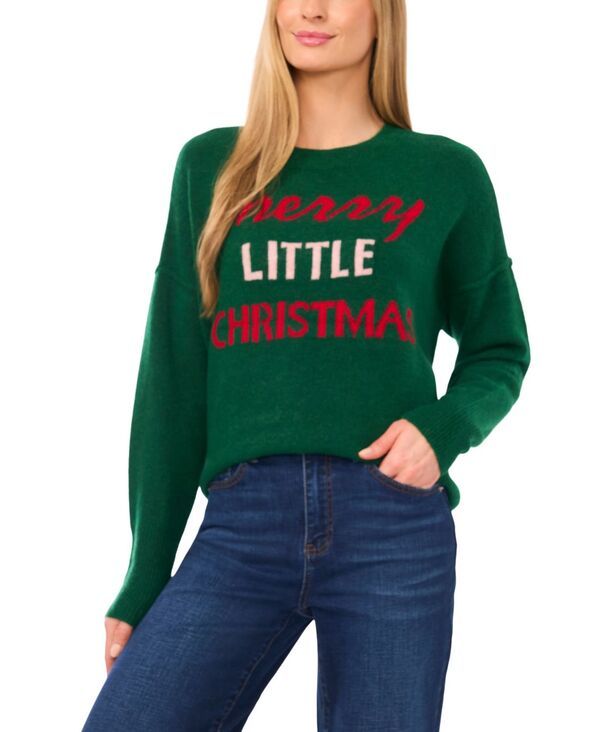 セセ レディース アウター ニット・セーター CeCe Womens Merry Little Christmas Long Sleeve Sweater Alpine Green グリーン 23,980円