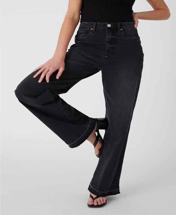 ブランクニューヨーク レディース ボトムス デニムパンツ ワイドレッグ ジーンズ BLANK NYC Womens Wide Leg Jeans Black ブラック