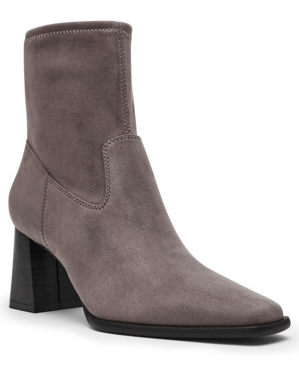 アンクライン レディース シューズ ブーツ・レインブーツ ヒール Anne Klein Womens Paidge Block Heel Dress Booties Gray グレー