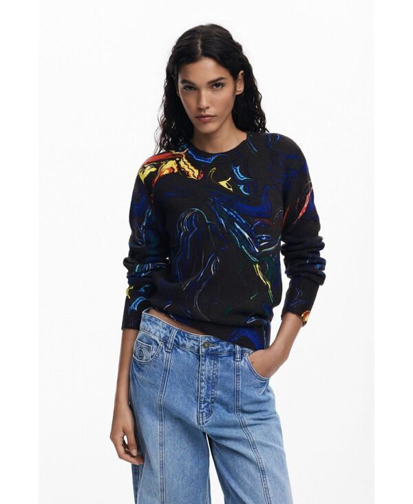 デジグアル レディース アウター ニット・セーター Desigual Womens Sweater designed by Mr Christian Lacroix Black ブラック 24,980円