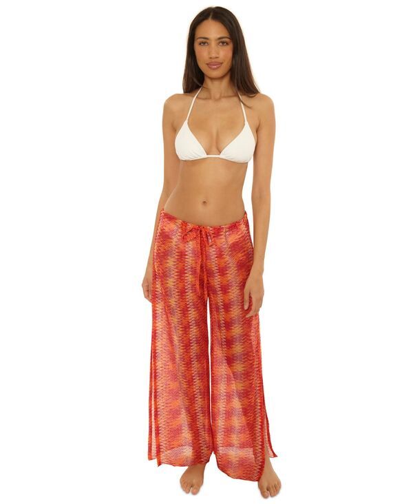 ベッカ レディース ボトムス カジュアルパンツ パンツ トール Becca Womens Cancun Metallic Crochet CoverUp Pants Dragon Fire メタリック