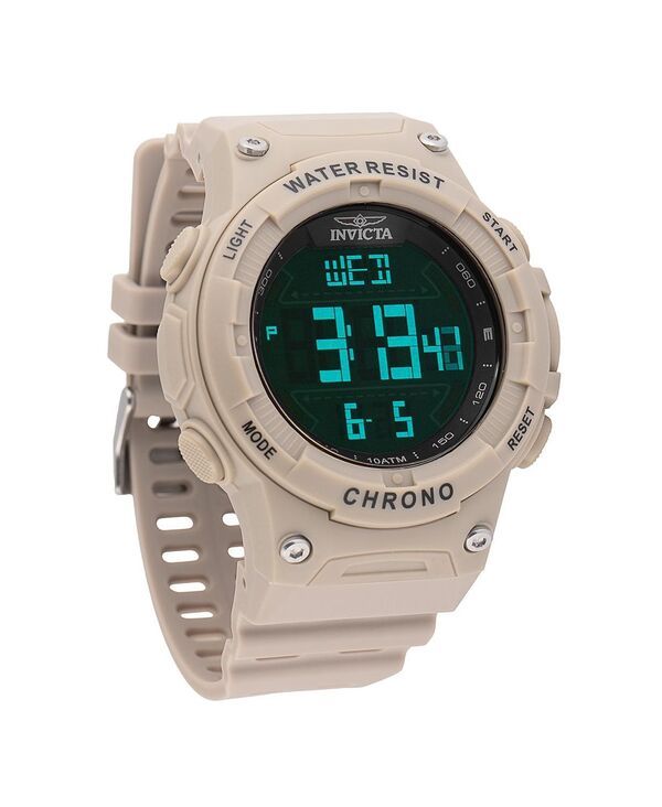 インビクタ メンズ アクセサリー 腕時計 Mens 47526 Invicta Racing Digital GMTAlarm Black Dial Watch Brown ブラウン