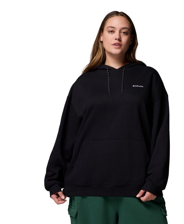 コロンビア レディース アウター パーカー・スウェット プラスサイズ パーカー Columbia Plus Size Aldermore Kangaroo Pocket Hoodie Black ブラ