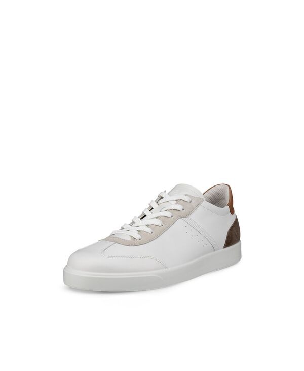 エコー メンズ シューズ スニーカー Ecco Mens Street Lite Sneaker WhiteGravelCashmere ホワイト