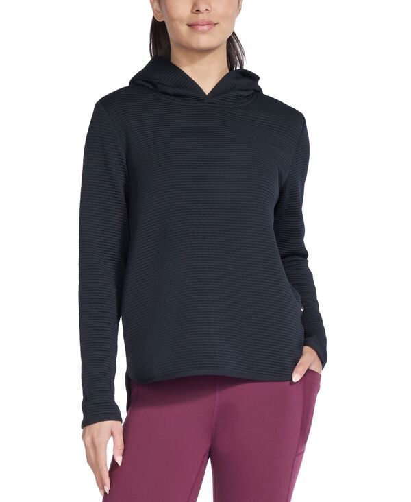 スケッチャーズ レディース アウター ジャケット・ブルゾン 長袖 パーカー Skechers Womens Gowalk Everywhere LongSleeve PullOn Hoodie Bla