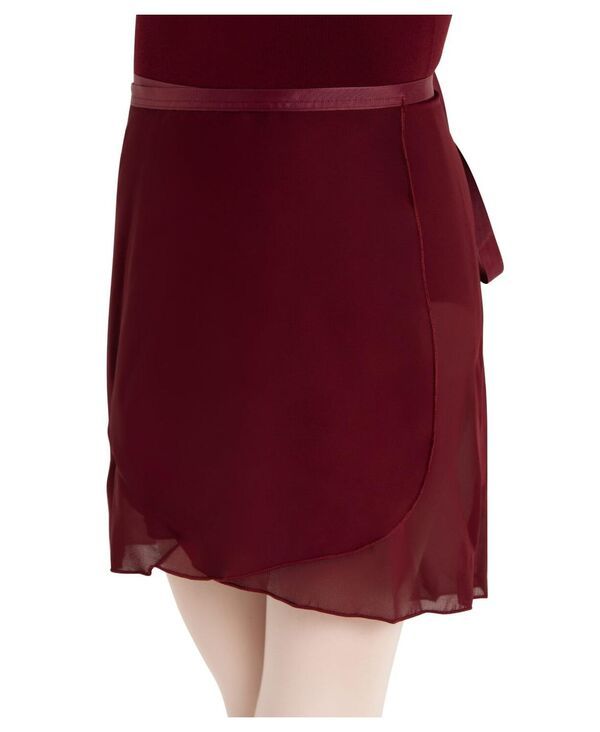 カペジオ レディース ボトムス スカート ジョーゼット Capezio Georgette Wrap Skirt Burgundy バーガンディ