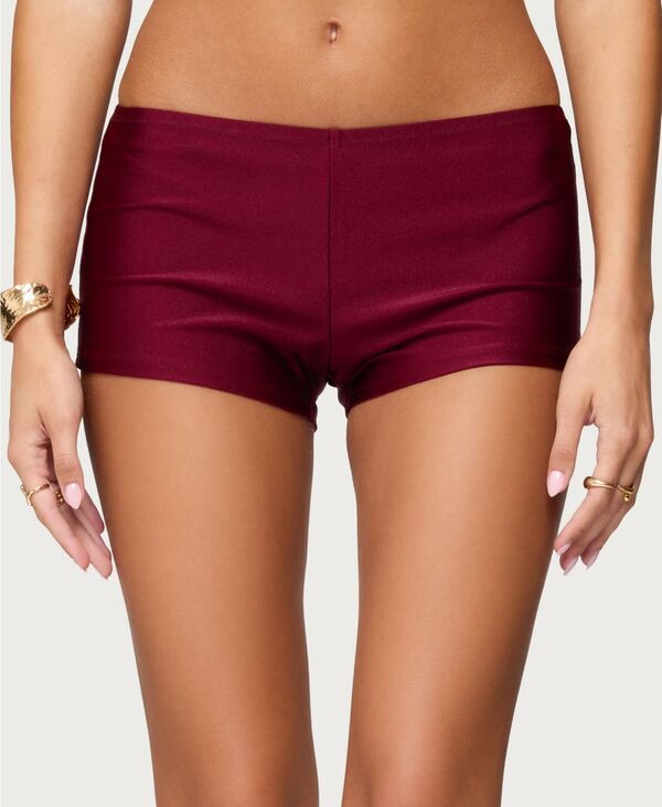 アディクテッド レディース ボトムス ハーフパンツ・ショーツ ショートパンツ Edikted Womens Mckenzie Micro Shorts Burgundy バーガンディ