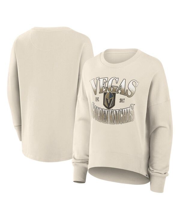 ファナティクス レディース アウター パーカー・スウェット シャツ Fanatics Womens Cream Vegas Golden Knights Oversized Slice Pullove