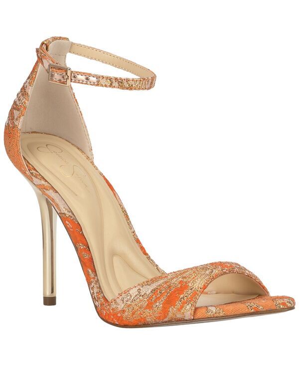 ジェシカシンプソン レディース シューズ サンダル Jessica Simpson Womens Neliralmond Toe Stiletto Sandals Tangerine Aurora B