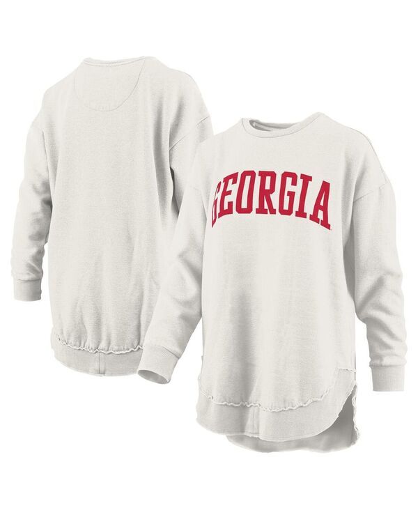 プレスボックス レディース アウター パーカー・スウェット ヴィンテージ シャツ フリース Pressbox WomensOatmeal Georgia Bulldogs Melange Poncho
