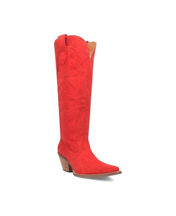 ディンゴ レディース シューズ ブーツ・レインブーツ レザー Dingo Womens Thunder Road Leather Boots Red レッド