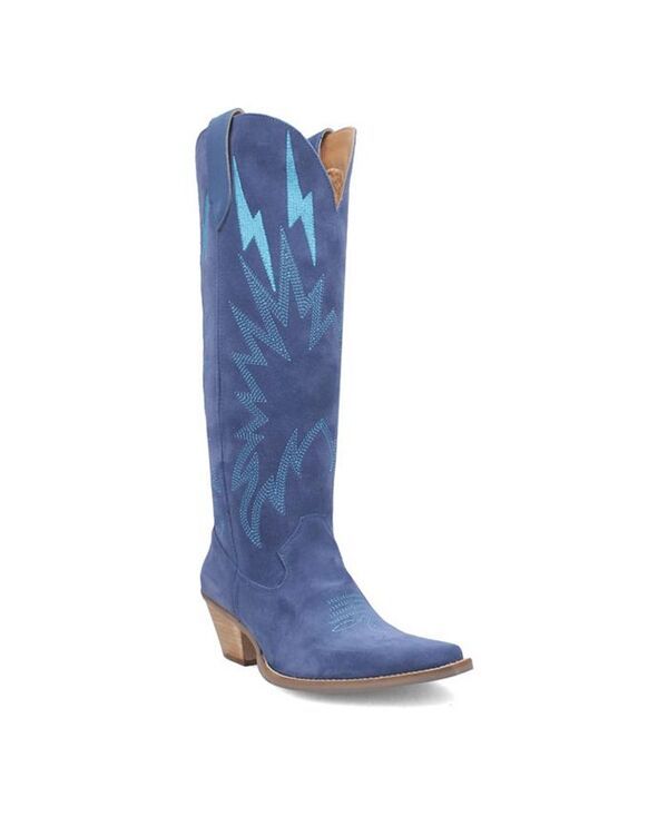 ディンゴ レディース シューズ ブーツ・レインブーツ レザー Dingo Womens Thunder Road Leather Boots Blue ブルー