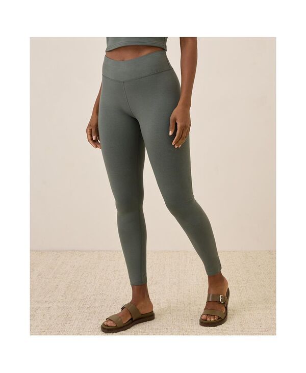 パクト レディース ボトムス レギンス コットン Pact Womens Organicotton the GoTo Legging Shorty Castor grey グレー