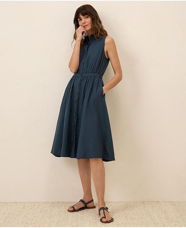 パクト レディース トップス ワンピース シャツワンピース シャツ ノースリーブ コットン Pact Womens Organic Cotton Sunset Lightweight Cotton S