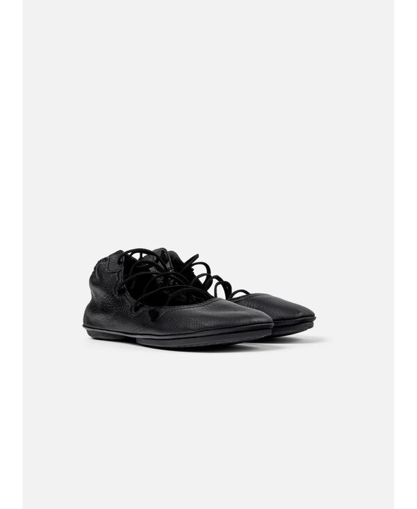 カンペール レディース シューズ ブーツ・レインブーツ レザー Camperight Nina Leather Booties Black ブラック