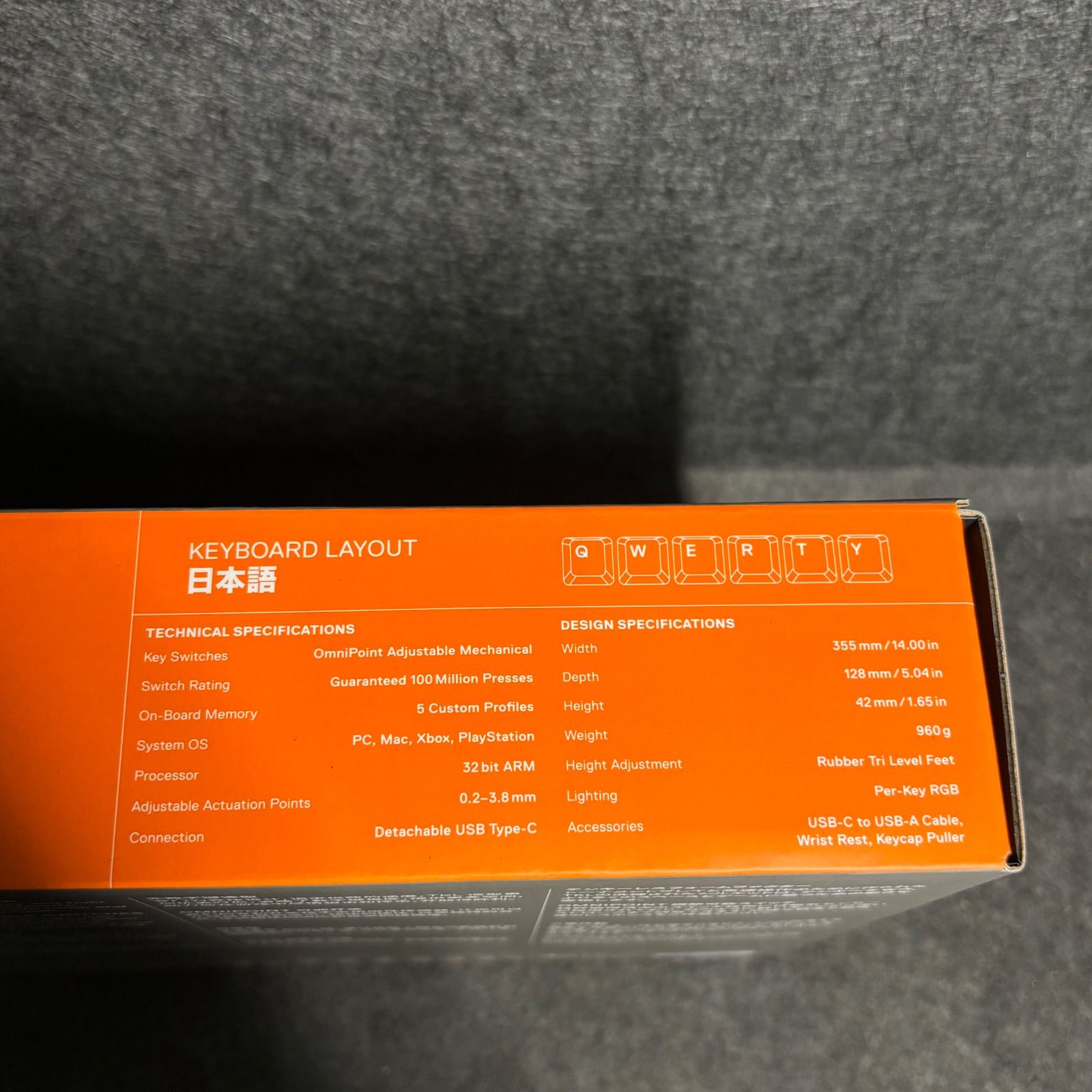 新品未開封 SteelSeries ラピッドトリガー 搭載 ゲーミングキーボード
