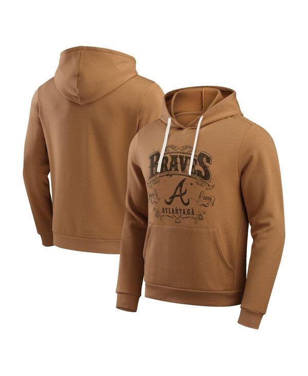 ファナティクス メンズ アウター パーカー・スウェット フリース パーカー Fanatics Darius Rucker Collection by Mens Tan Atlanta Braves C