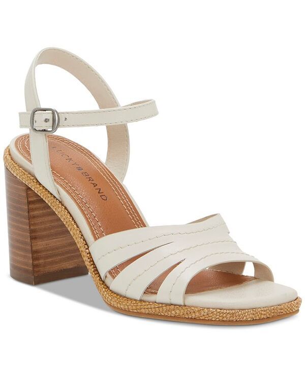 ラッキーブランド レディース シューズ サンダル ヒール Lucky Brand Womens Fanesa Strappy BlockHeel Dress Sandals Tusk Leather