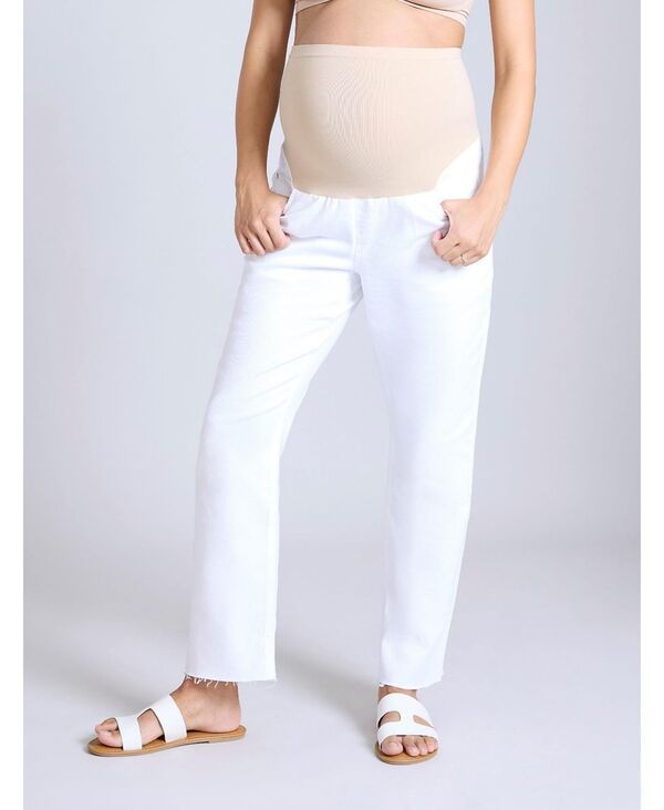 マザーフッドマタニティー レディース ボトムス デニムパンツ ストレート ジーンズ Womens Secret Fit Over the Belly Slim Straight Leg Jeans M