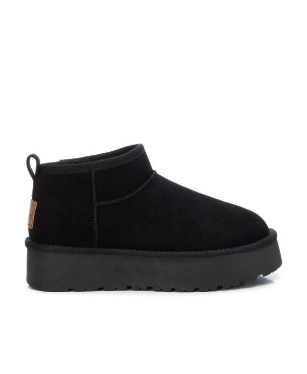 キシタイ レディース シューズ ブーツ・レインブーツ スエード ブーツ XTI Womens Winter Suede Booties By Black ブラック