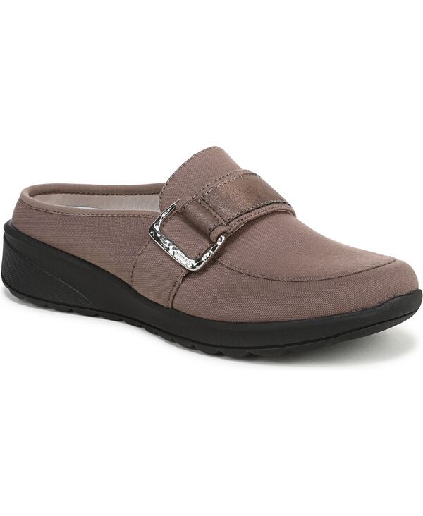 ライフストライド レディース シューズ サンダル LifeStride Womens Galleria Washable Round Toe Mules Mocha Brown Knit Fabric