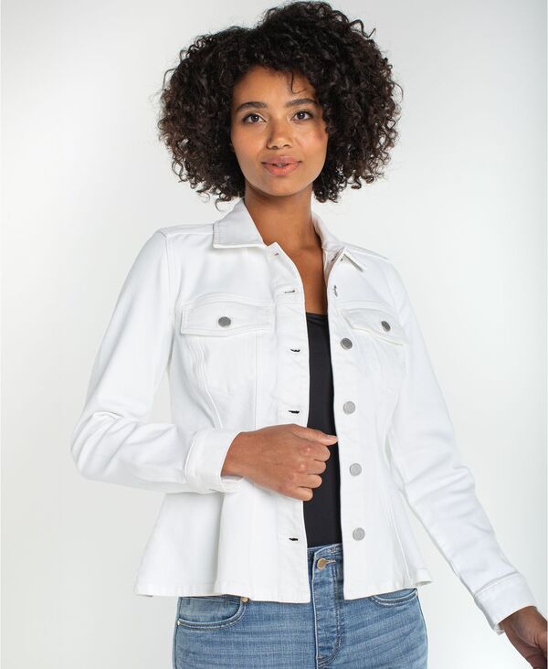 リヴァプール ロサンゼルス レディース アウター ジャケット・ブルゾン デニム Liverpoolos Angeles Womens Fit and Flare Trucker Denim Colla