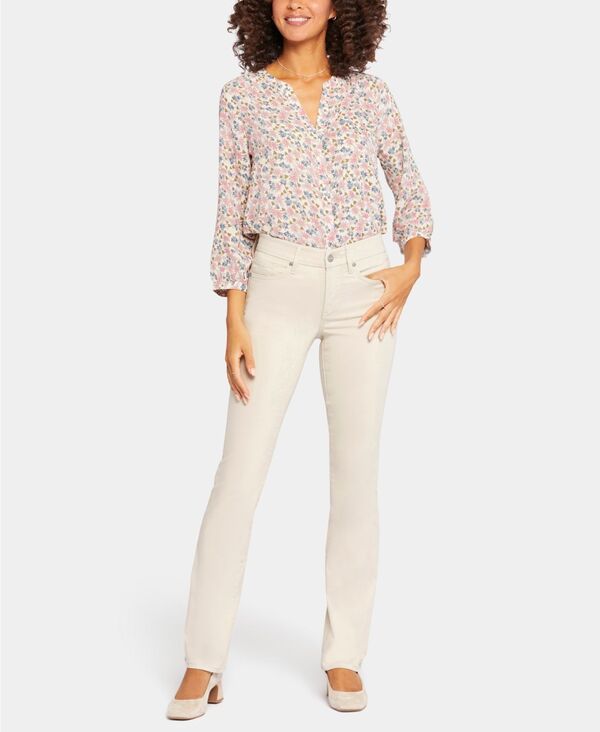 エヌワイディージェイ レディース ボトムス デニムパンツ プチ ジーンズ NYDJ Petite WaistMatch Marilyn Straight Jeans Feather