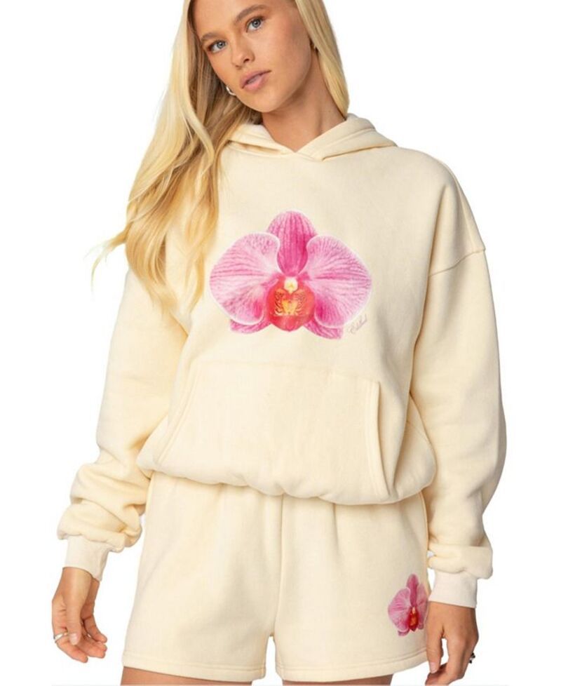 アディクテッド レディース アウター パーカー・スウェット パーカー Edikted Womens Orchid Babe Hoodie Yellow イエロー