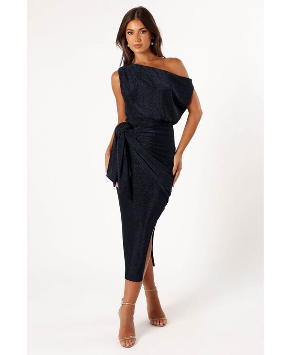 Petal and Pup レディース トップス ワンピース ミディ Petal and Pup Womensantiagoff Shoulder Midi Dress Blue ブルー