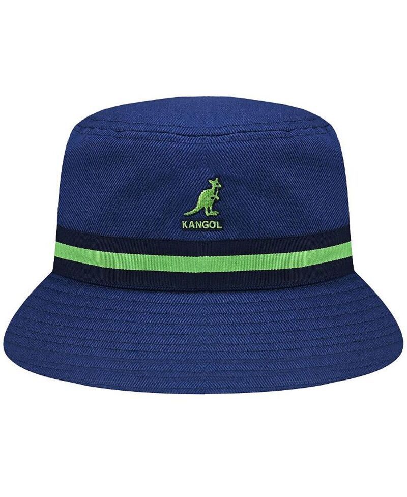 カンゴール メンズ アクセサリー 帽子 Kangol Mens Stripe Lahinch Bucket Hat Navy ネイビー