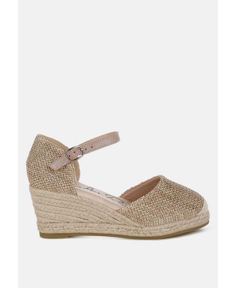 ロンドンラグ レディース シューズ サンダル London Rag Kalista Raffia Woven Wedge Sandals Beige ベージュ