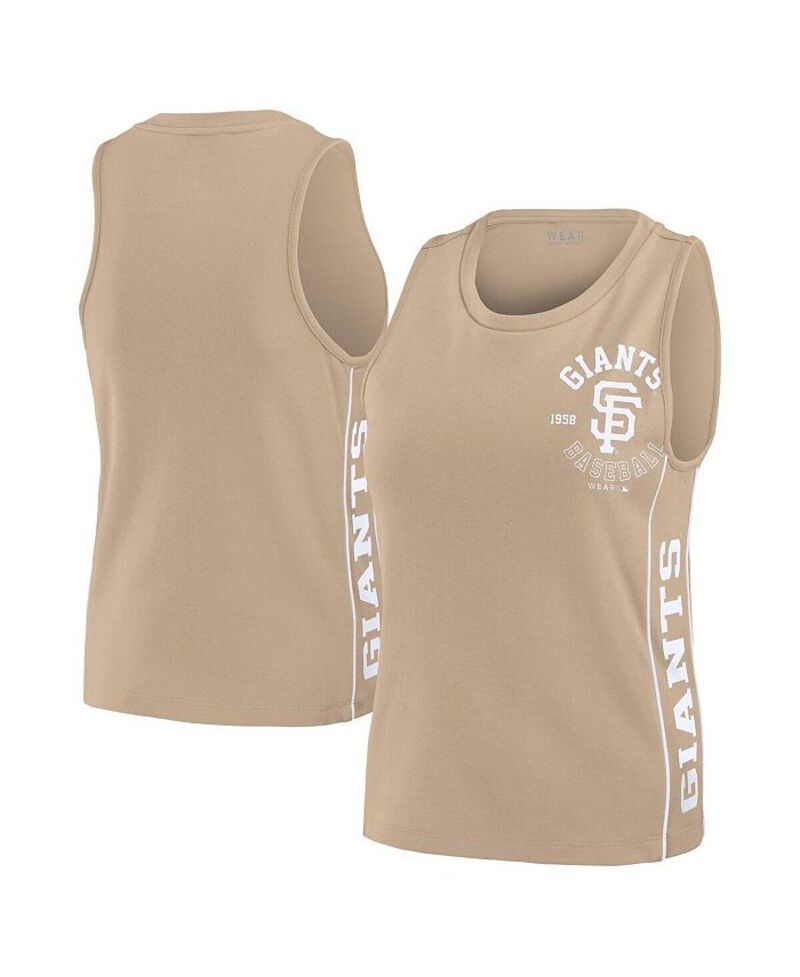 ウェア バイ エリン アンドルーズ レディース トップス タンクトップ WEAR by Erin Andrews Womens Tan San Francisco Giants Tonal Tank