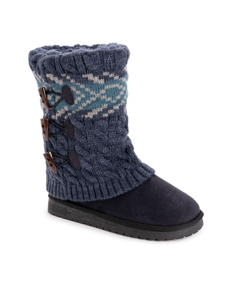 ムクルクス レディース シューズ ブーツ・レインブーツ MUK LUKS Womens Cheryl Boots Indigo marl マール