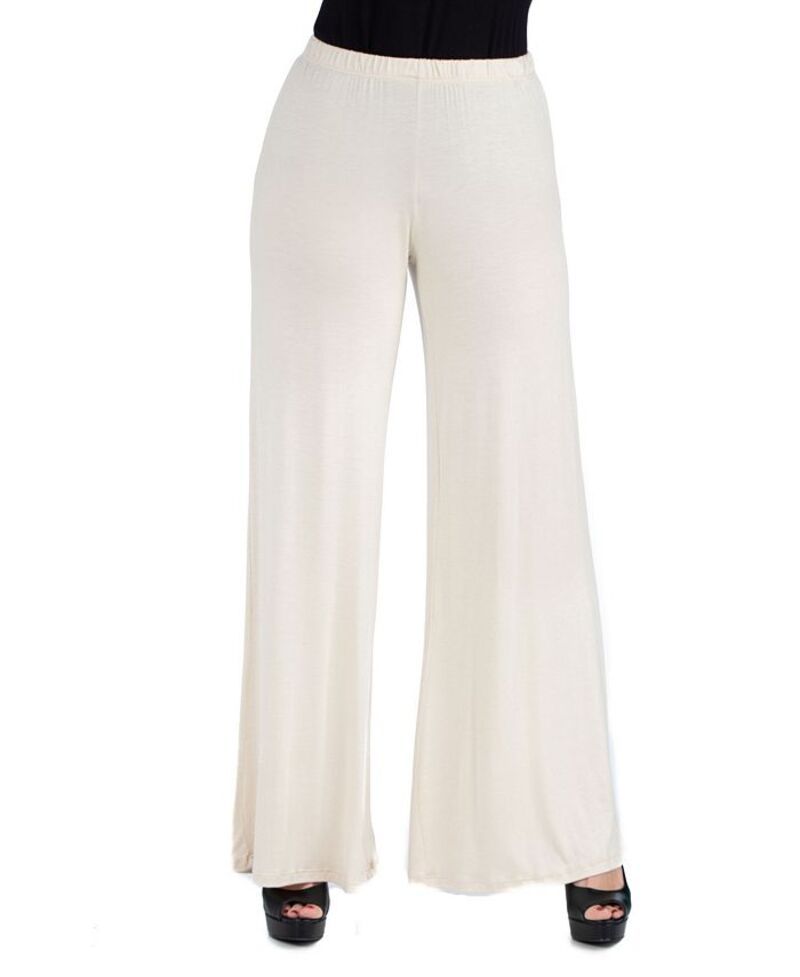 24 セブンコンフォート レディース ボトムス カジュアルパンツ パンツ 24seven Comfort Apparel Women Comfortable Solid Color Palazzo P