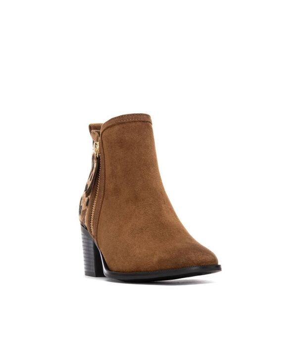 キシタイ レディース シューズ ブーツ・レインブーツ スエード アンクル ヒール XTI Womensuede Heeled Ankle Booties Camel キャメル