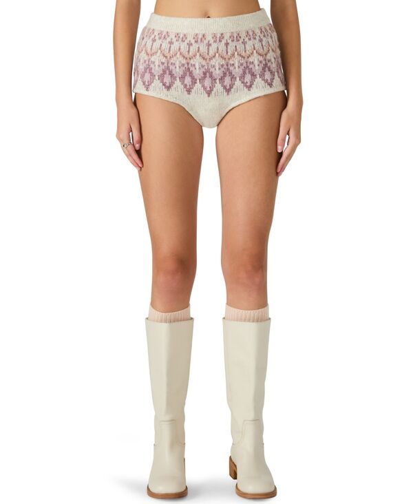 スティーブ マデン レディース ボトムス ハーフパンツ・ショーツ ショートパンツ Steve Madden Womensuzette MidRise Panty Shorts White Multi