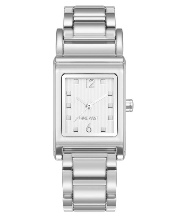 ナインウェスト レディース アクセサリー 腕時計 Nine West Womens Quartz Everyday Rectangular White and SilverTone Metalloy 8,736円