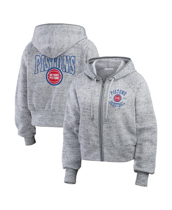 ウェア バイ エリン アンドルーズ レディース アウター パーカー・スウェット WEAR by Erin Andrews Womens Heather Gray Detroit Pistonspeck