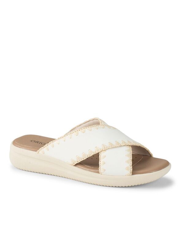 ベアトラップス レディース シューズ サンダル Baretraps Womens Origins Dolinda Slide SlipOn Sandals Off White Leather オフホワ