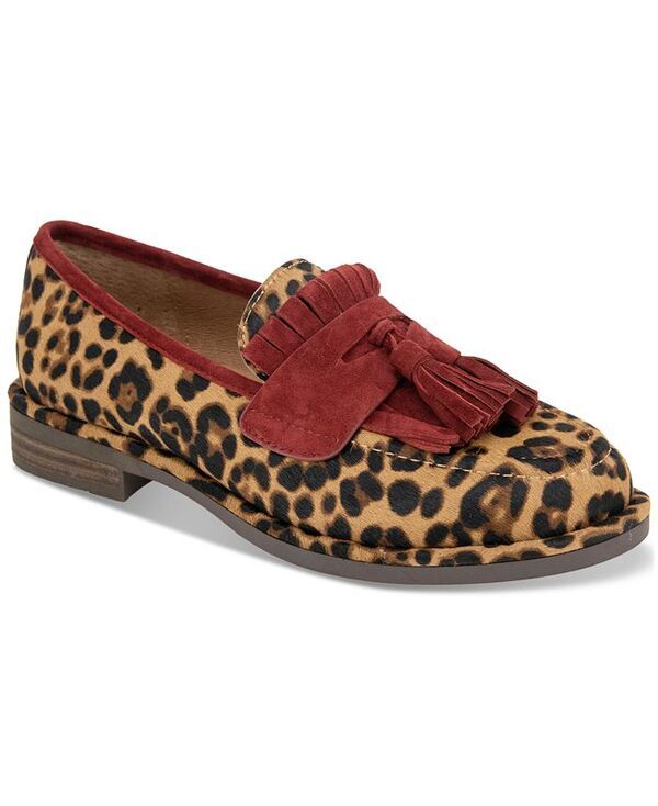 ジェントルソウルズ レディース シューズ パンプス ローファー Gentle Souls Womens Cydney Tassel Loafer Flats Leopard Haircalf アニマル
