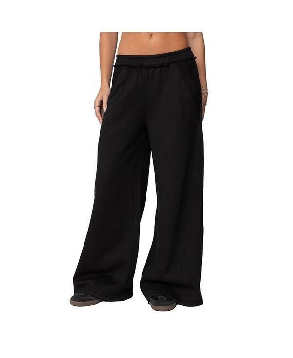 アディクテッド レディース ボトムス カジュアルパンツ パンツ スウェットパンツ Edikted Womens Kori Oversized Sweatpants Black ブラック