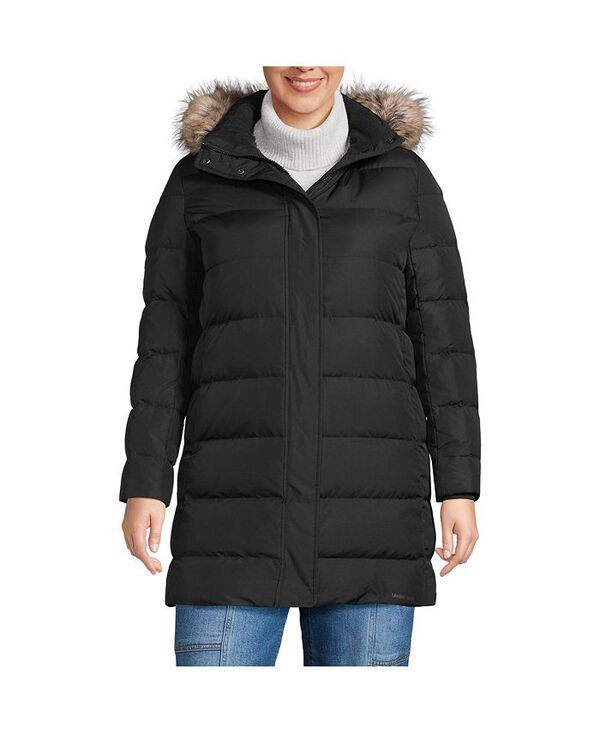 ランズエンド レディース アウター ジャケット・ブルゾン プラスサイズ コート ダウン Lands End Plus Size Wide Channel 600 Down Puffer Coat Bl