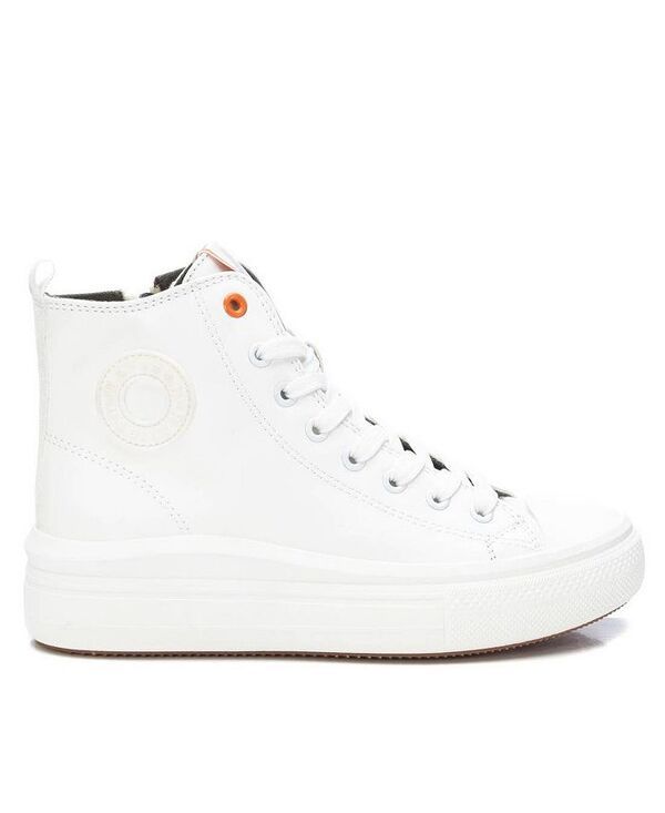 キシタイ レディース シューズ スニーカー XTI Womens Casual High Top Sneakers By White ホワイト