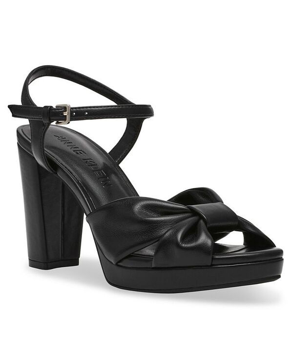 アンクライン レディース シューズ サンダル プラットフォーム ヒール Anne Klein Womens Velia Platform Block Heel Dress Sandals Black