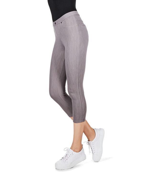 メモイ レディース ボトムス レギンス コットン キャップ MeMoi Womens Chino CapriLength Cotton Blend Leggingsilver filigree シルバ